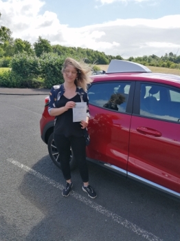 Zoe Mercer from Stewarton passed her driving test FIRST TIME with only TWO FAULTS at Irvine Driving Test Centre. Due to a number of issues relating to Covid, Zoe experienced delays and setbacks but in the end got the result she deserved. Zoe put in a great deal of time and effort to her lessons, bought her own car to practice in and turned up for her test ready to give it her best shot.