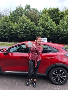 Stephanie Pollock from Kilmarnock passed her driving test FIRST TIME at Irvine Driving Test Centre with only FOUR DRIVING FAULTS!<br />
Stephanie took her time and persevered with her driving lessons, even though most took place in heavy, rush hour traffic and waited until she was fully ready to drive unaccompanied.<br />
These conditions and Stephanie´s effort and consistency prepared her well for th