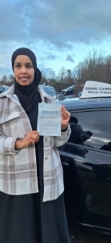 Ayana Abdulkadir from Kilmarnock passed her driving test at Irvine Driving Test Centre with ONLY TWO DRIVING FAULTS.A very well deserved pass for Ayana who gave 100% to every lesson and was fully ready to drive independently during her test and beyond.Ayana is an outstanding example of persistence, patience and perseverance.